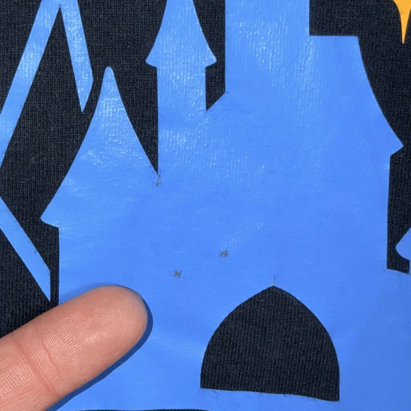 Gildan Disneyland Paris Resort Mens T-Shirt 2XL Black Graphic Tee Mickey Castle - Picture 4 of 6